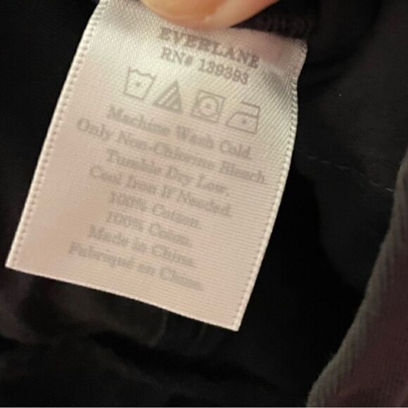 Everlane NWOT Dark Charcoal Grey Cotton Chino Trousers Size 32 - Picture 6 of 6